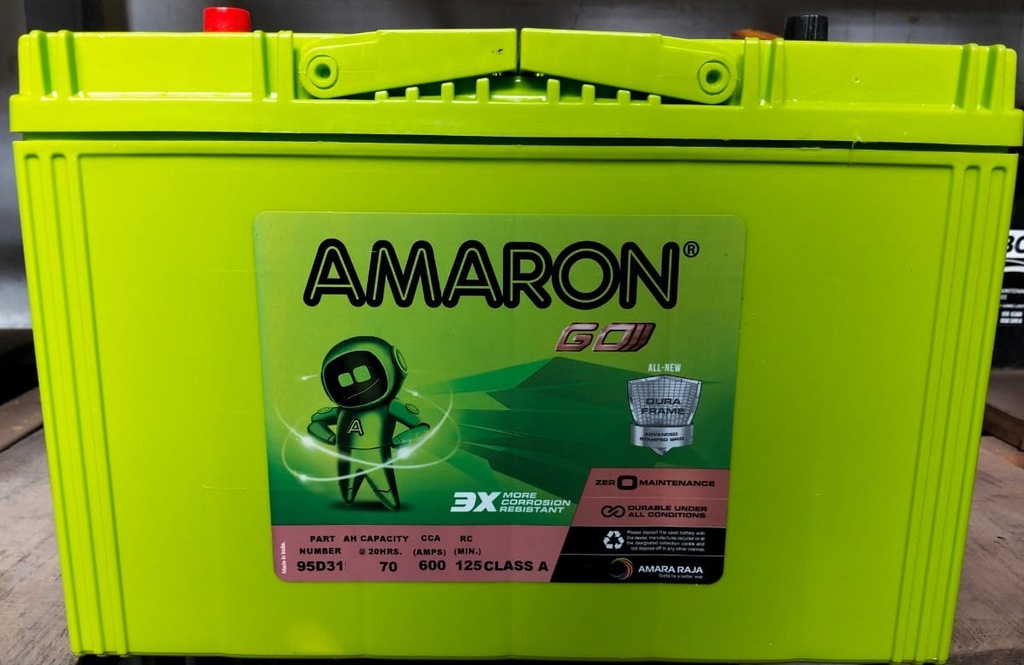 Battery Amaron N70R SMF 80|650|D31R