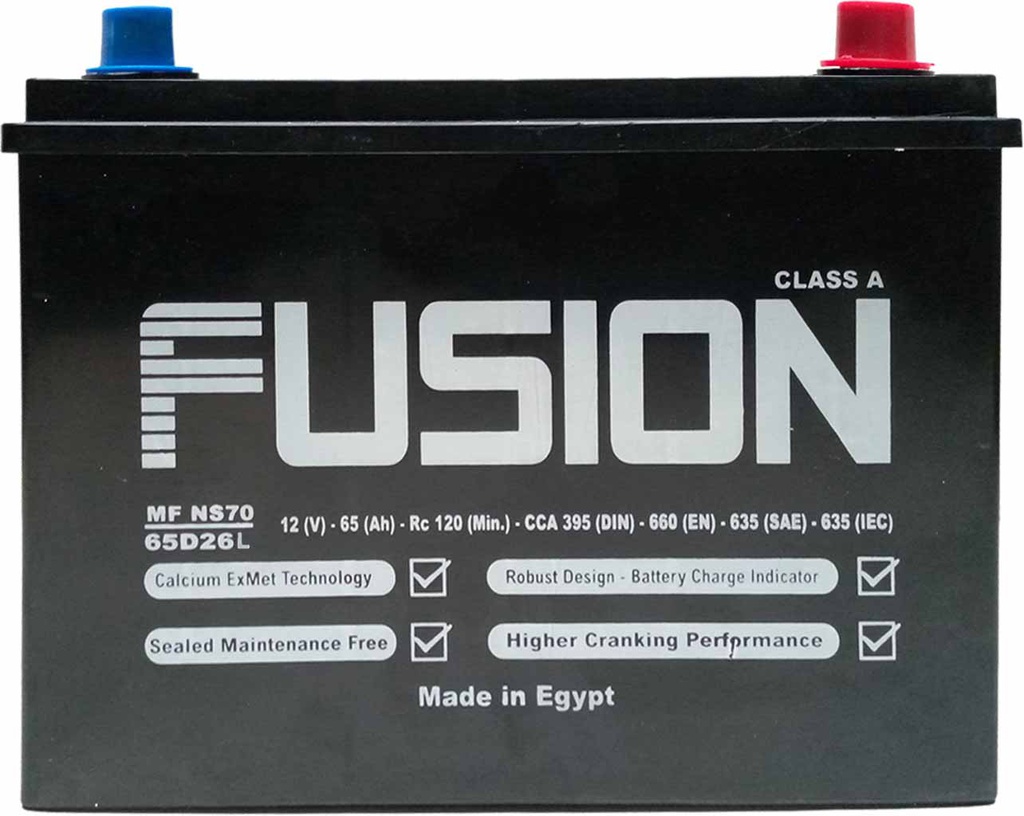 Battery Fusion NS70L SMF 65AH/550
